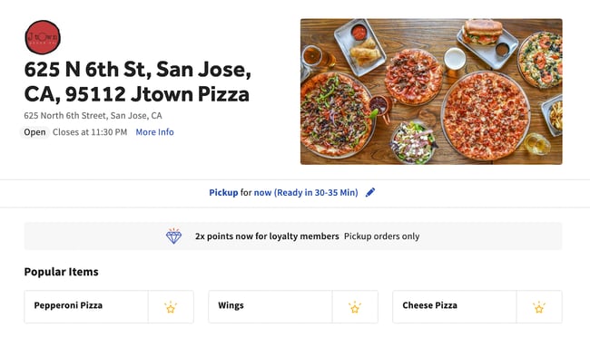 backend portfolio projects, jtown pizza