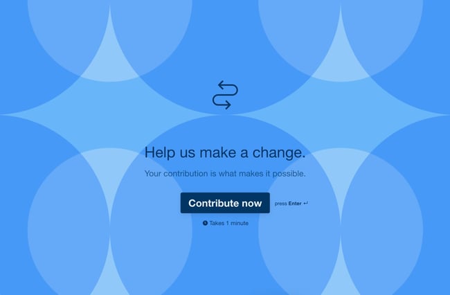 contribution donation form template from typeform