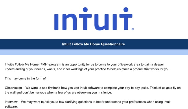 Empathetic Design Example: Intuit's Follow Me Home program