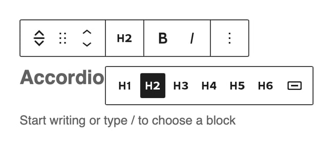 WordPress Accordion Plugins: Accordion Blocks gutenberg block