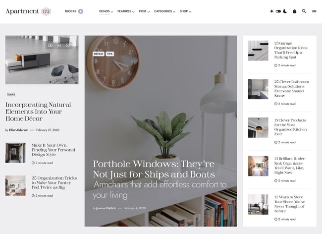 magazine WordPress themes, Blueprint