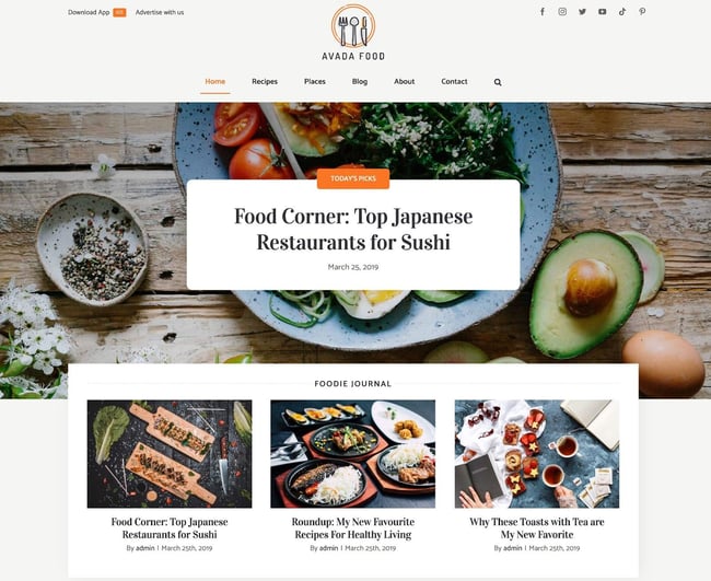 magazine WordPress themes, Avada