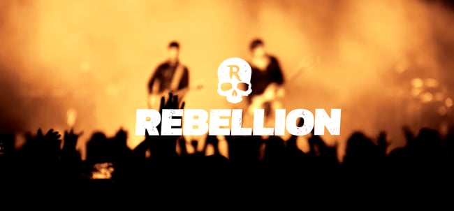 A WordPress theme for music festivals and bands: Rebellion.