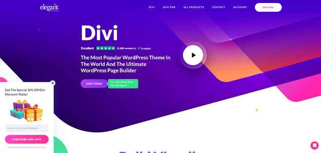 Newsletter WordPress themes, get the Divi WordPress theme to attract visitors to your newsletter and blog