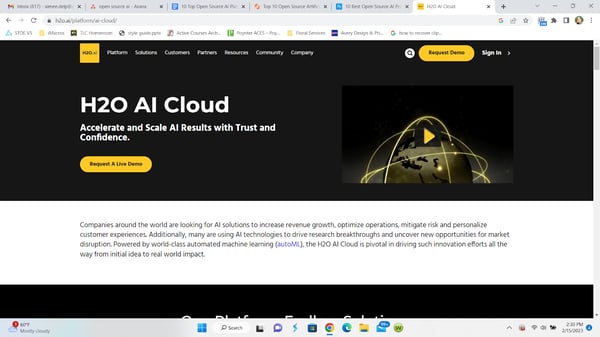 open source ai platform, H20ai Cloud