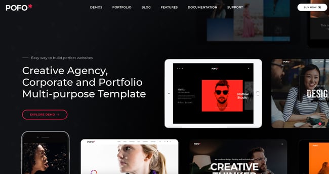 photography website templates, Pofo