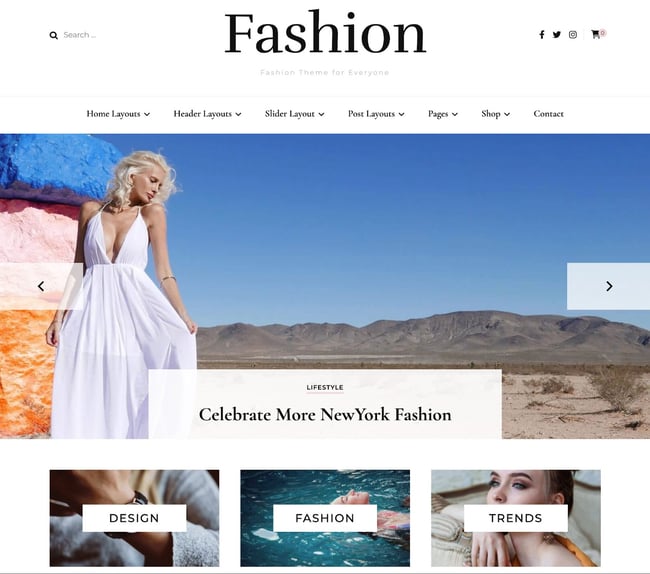 wordpress fashion themes free, blossom