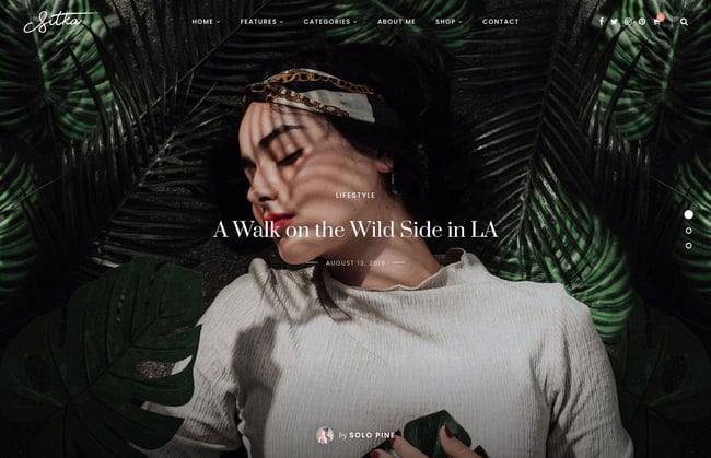 best wordpress fashion themes, sitka