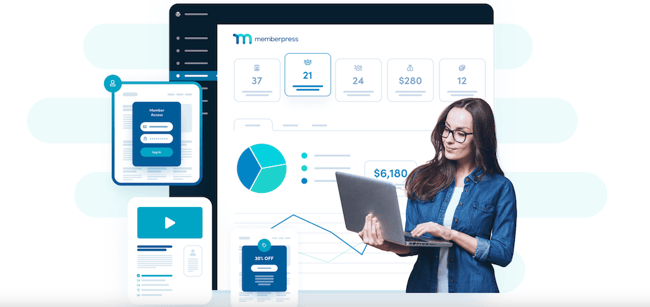 WordPress vs Teachable, MemberPress is a plugin that allows you to create and sell digital courses from your WordPress website