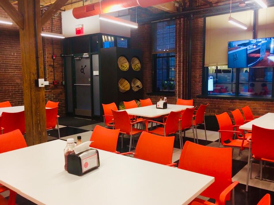 Employee engagement idea: HubSpot wellness cafe