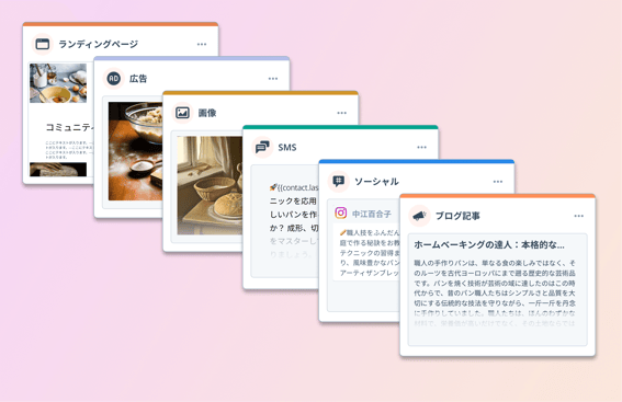 1つのアセットから異なる複数のタイプのコンテンツを作成するContent Hubのリミックスフロー