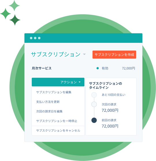 サブスクリプション管理ツールメインイメージ