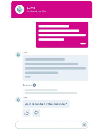 agent IA de service client discutant avec un client via chatbot