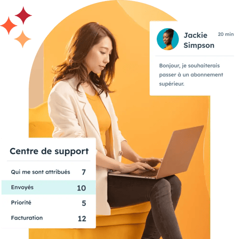 Notifications du centre de support client