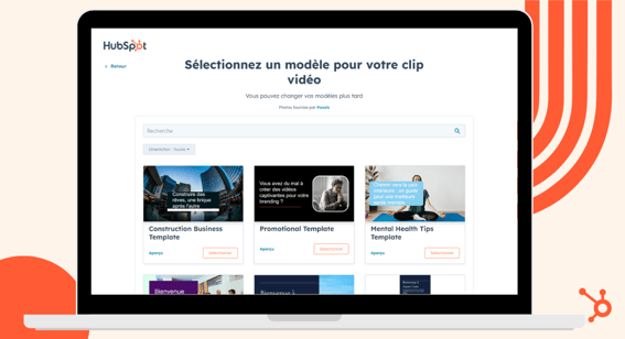 Sélectionnez un modèle pour votre publicité vidéo gratuite