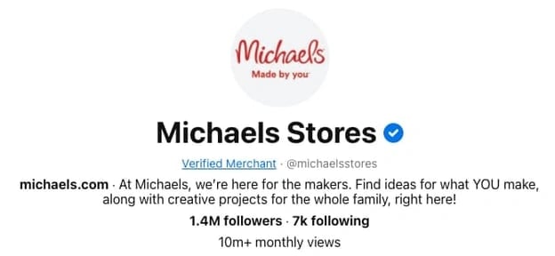 Companies on Pinterest: Michaels