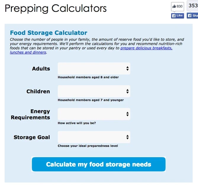 Prepping Calculators Ready Nutrition