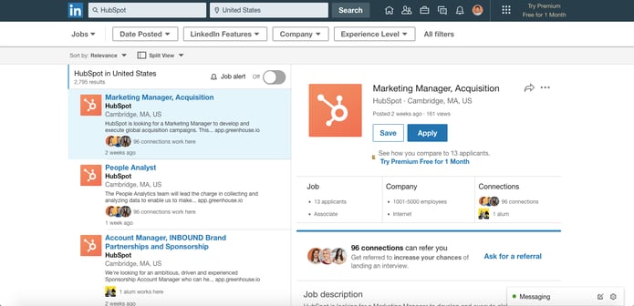 LinkedIn jobs