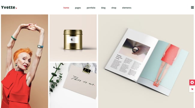 best pinterest-style WordPress theme: Yvette