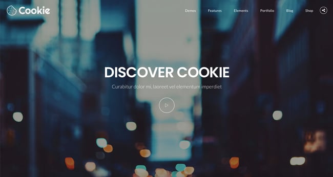 creative wordpress themes: cookie