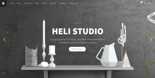 creative wordpress themes: Heli