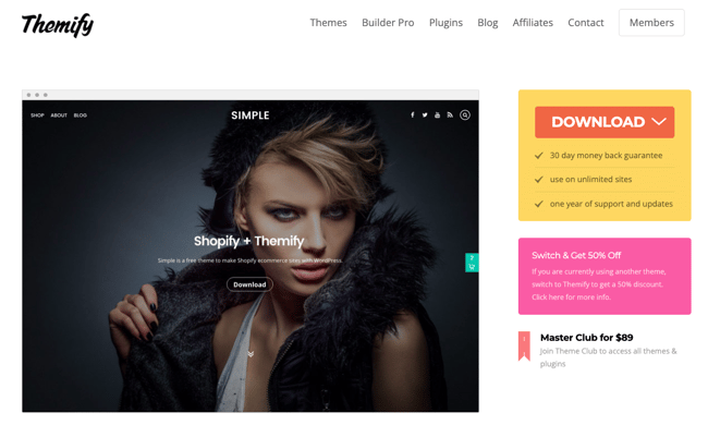 Fastest Loading WordPress Theme: Simple