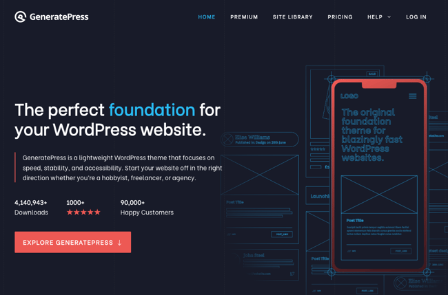 Fastest Loading WordPress Theme: Generate Press