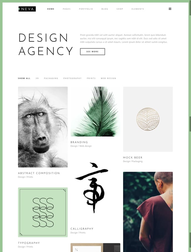 best pinterest-style wordpress theme: Neva