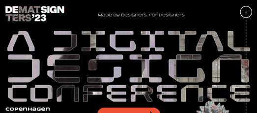 Designmatters Event-Website Beispiel