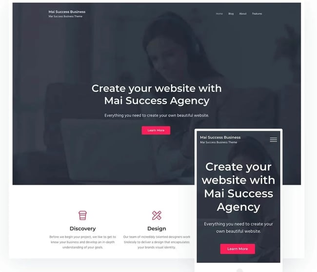 what is a wordpress theme: mai success 