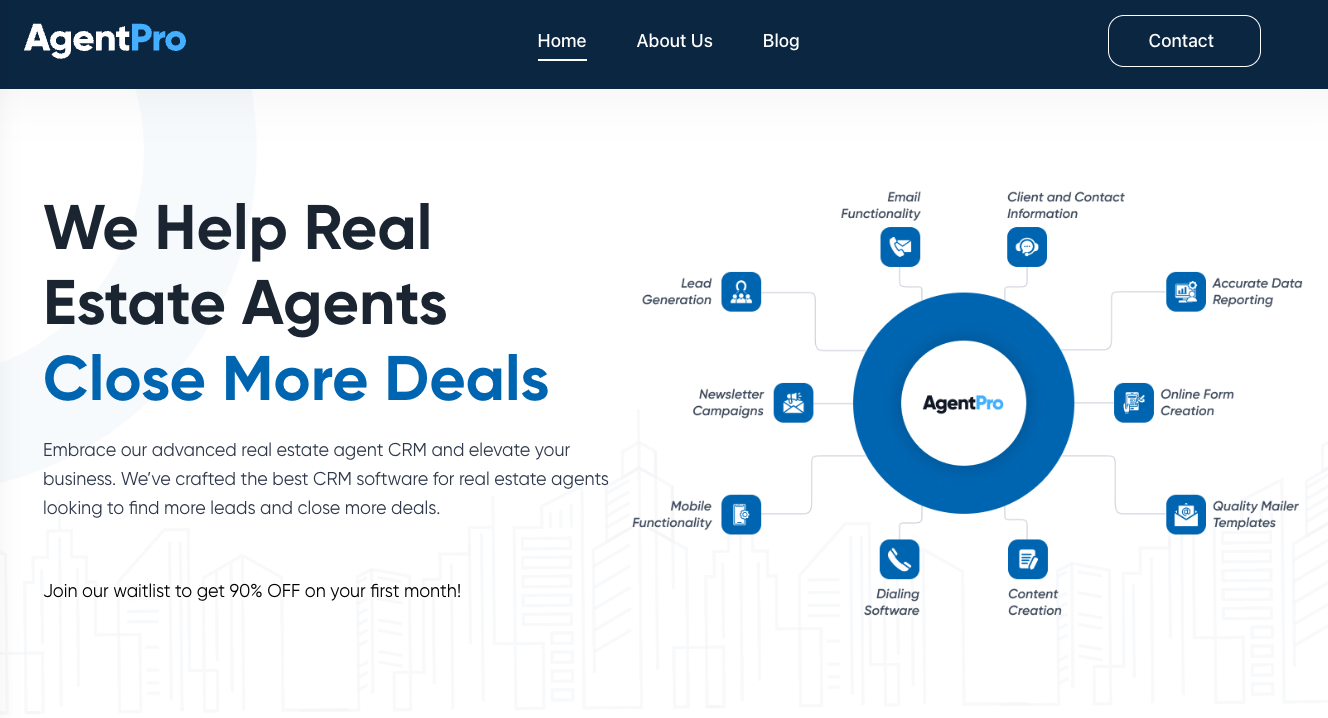 real estate crm agentpro