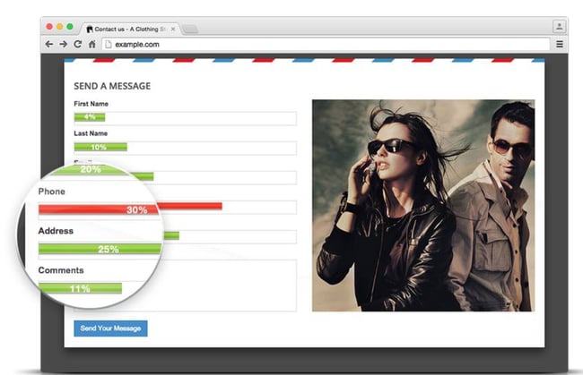 lucky orange form analytics tool