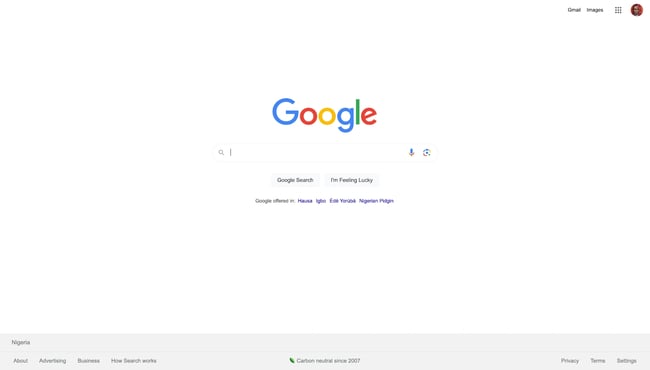 UX strategy example from Google