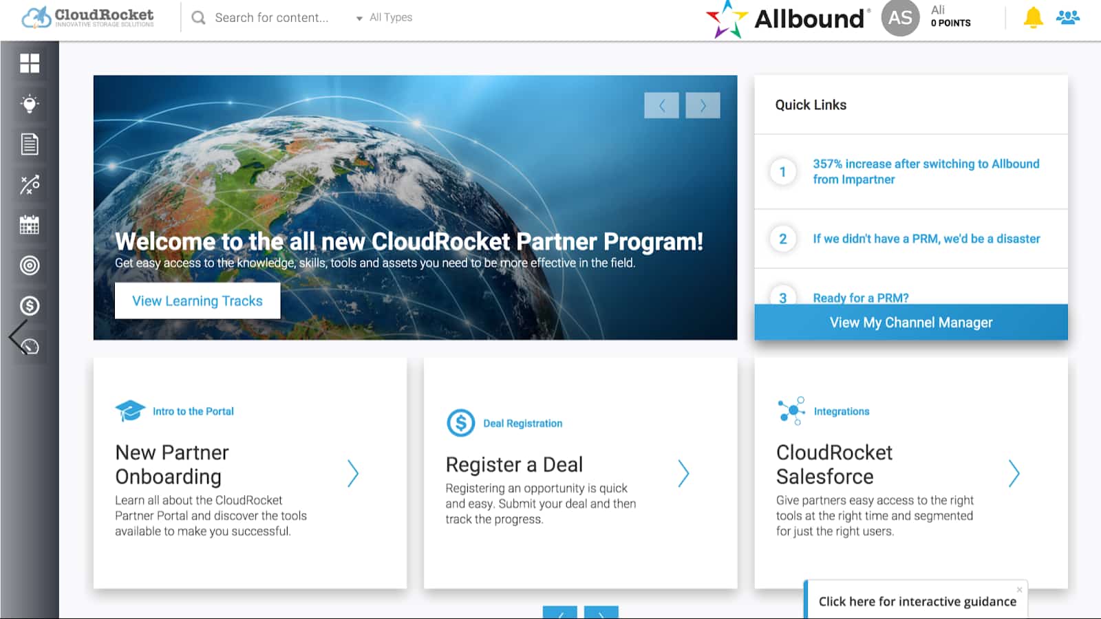 partner relationship management app allbound