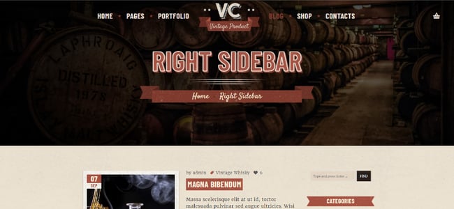 Best Retro WordPress Themes: Vintclub