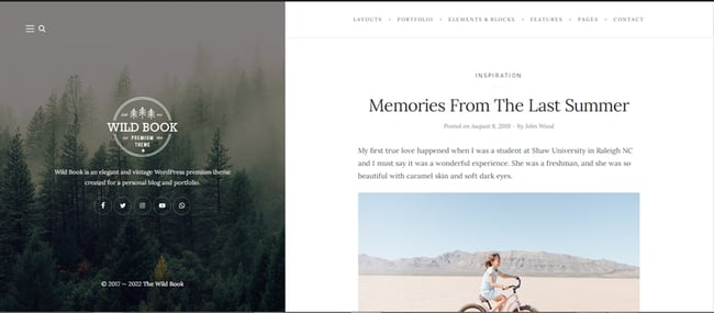 Best Retro WordPress Themes: Wildbook