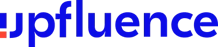 Upfluence blaues Logo