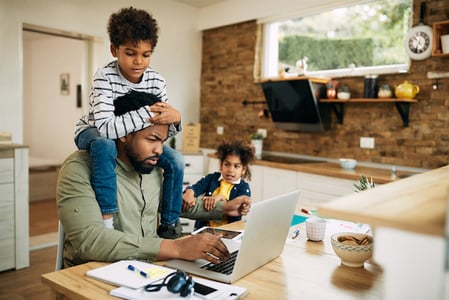 Parent researching Tips for Working From Home