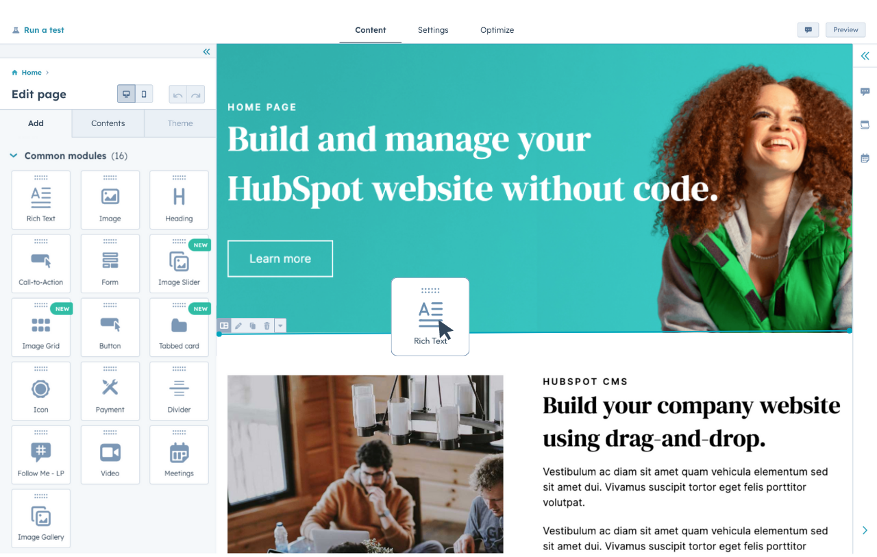 what is hubspot cms hub?