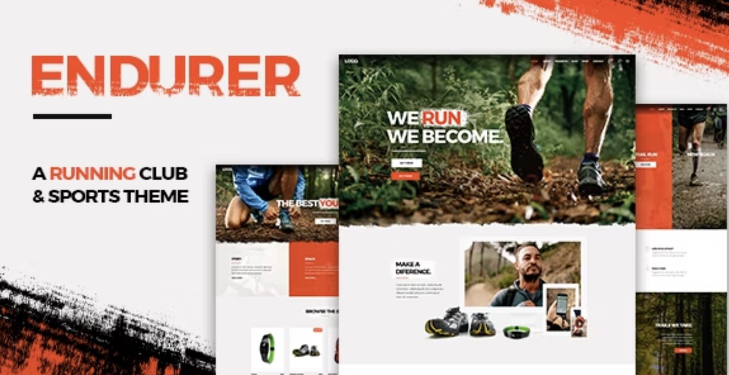 WordPress sports theme Endurer demo