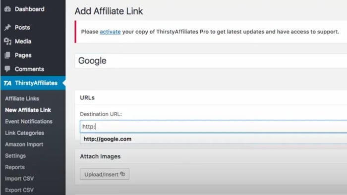 Thirsty Affiliates WordPress link cloaking plugin