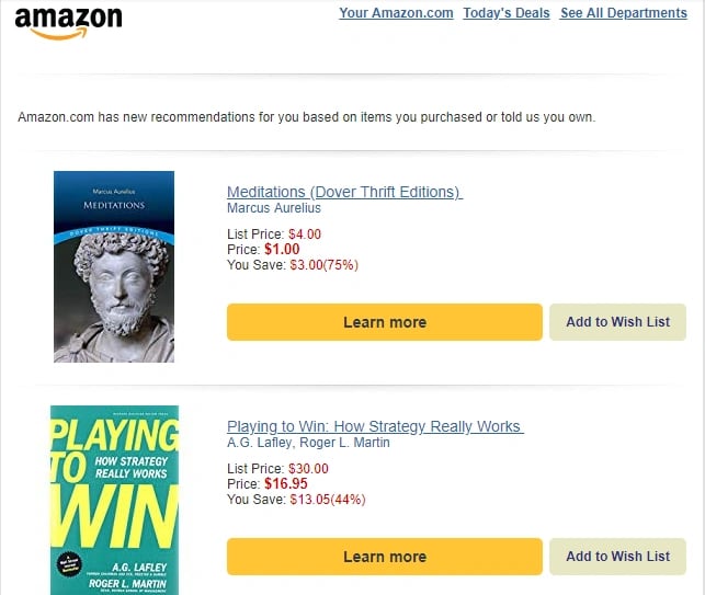 amazon email example