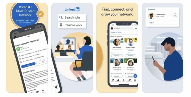 mobile sales apps: LinkedIn