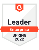 Badge G2 Leader pour les grandes entreprises