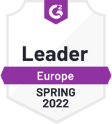 Badge G2 Leader en Europe