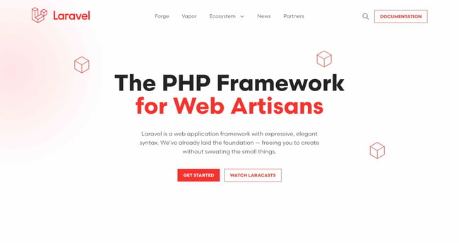 后端工具：Laravel。Laravel 是一个专门为帮助后端 PHP 开发而构建的框架