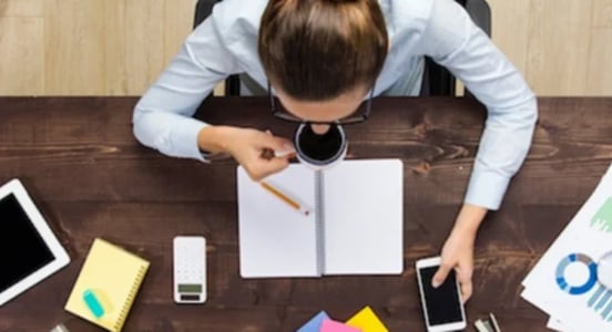 coworker engaging in bad and good habits at work