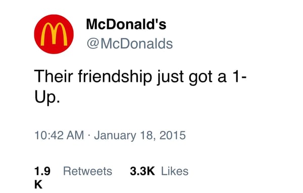 battle of the brands mcdonalds tweet