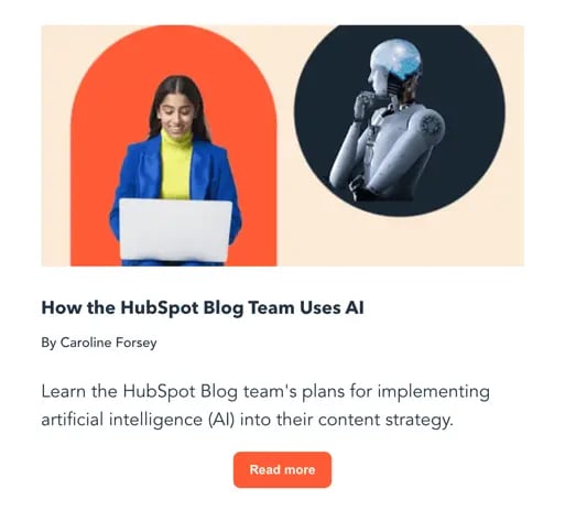 HubSpot newsletter