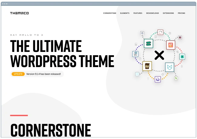 one page website template: x